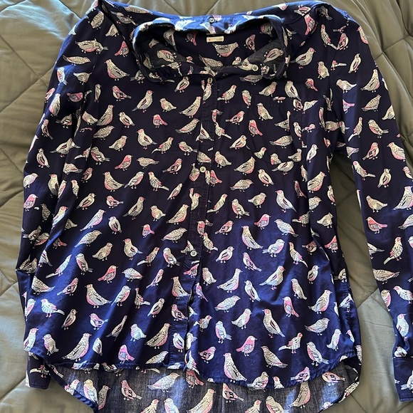 EUC Gap Shrunken Boyfriend long sleeve button-down sz XL - Picture 1 of 1